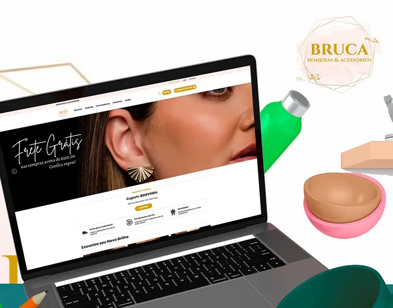 Projeto Web Design: Bruca Semijoias
